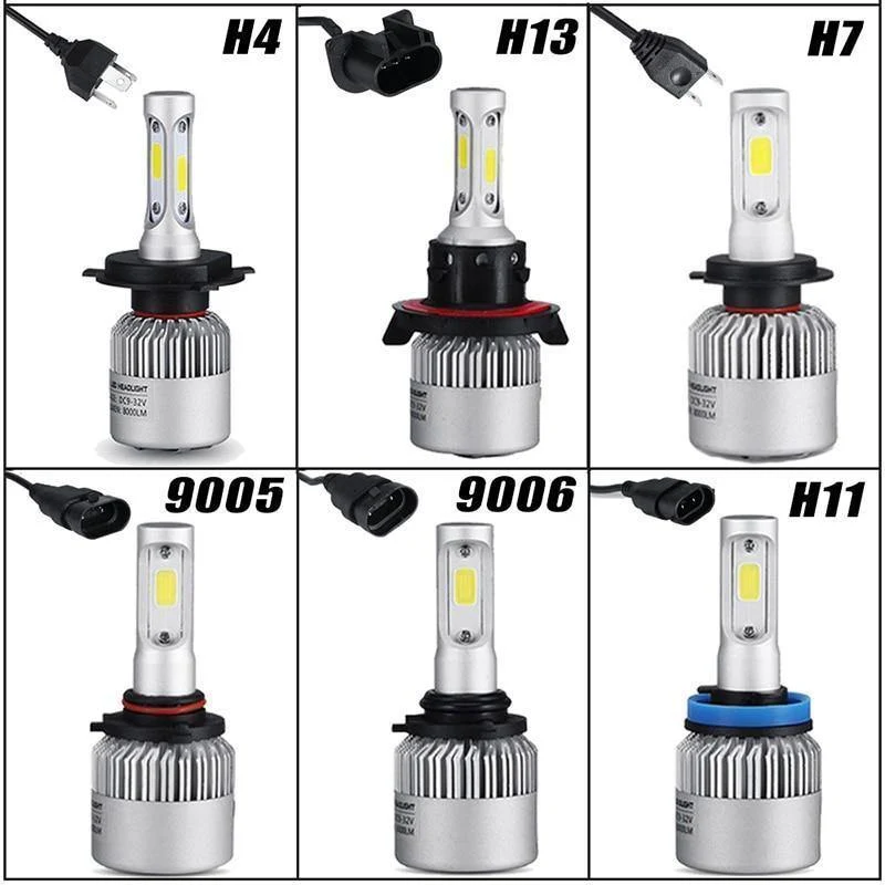 LED H7 H4 H11 Birne H1 H3 HB4 9006 HB3 9005 H13 LED Scheinwerfer Kit 72W 8000lm 6500K LED Lampe Auto H 7 11 LED Auto Licht 12v