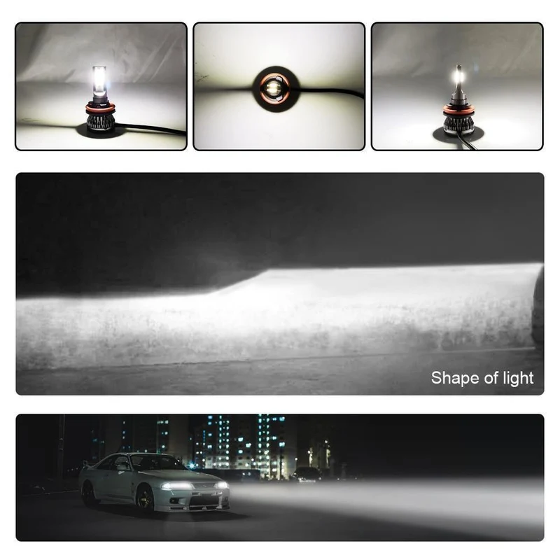 Auto Scheinwerfer Birne LED H7 H4 H11 H1 H8 H9 9005 9006 HB2 HB3 HB4 12V 55W 6000K Turbo Led Lampe Lichter Auto Scheinwerfer Kit