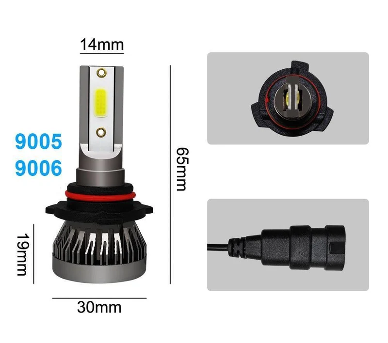 Auto Scheinwerfer Birne LED H7 H4 H11 H1 H8 H9 9005 9006 HB2 HB3 HB4 12V 55W 6000K Turbo Led Lampe Lichter Auto Scheinwerfer Kit