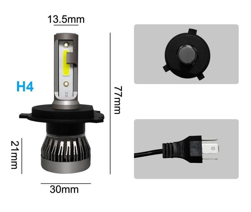 Auto Scheinwerfer Birne LED H7 H4 H11 H1 H8 H9 9005 9006 HB2 HB3 HB4 12V 55W 6000K Turbo Led Lampe Lichter Auto Scheinwerfer Kit