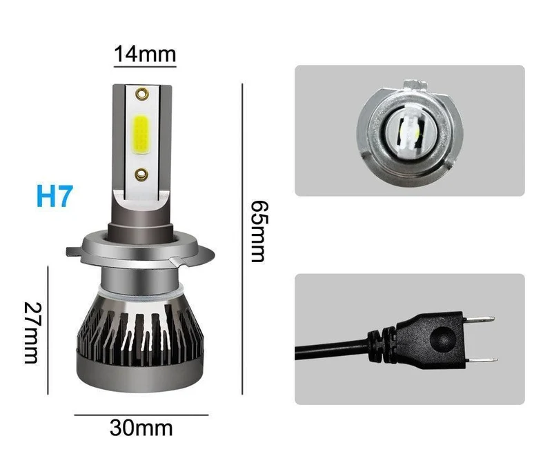 Auto Scheinwerfer Birne LED H7 H4 H11 H1 H8 H9 9005 9006 HB2 HB3 HB4 12V 55W 6000K Turbo Led Lampe Lichter Auto Scheinwerfer Kit
