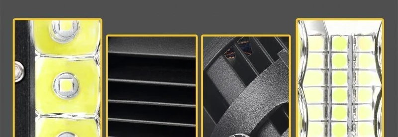 4-Zoll-LED-Leiste LED-Arbeitslichtleiste für das Fahren von Offroad-Booten PKW-Sattelzugmaschinen 4x4 SUV ATV 12V 24V-bewertetes 60W Tatsächliches 15W