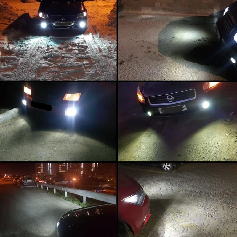 2 stücke H7 LED Birnen Auto Nebel Lampe 1400LM Fahren Lampe Ersatz für Nebel Lichter 6000K Weiß Auto DC 12V 24V