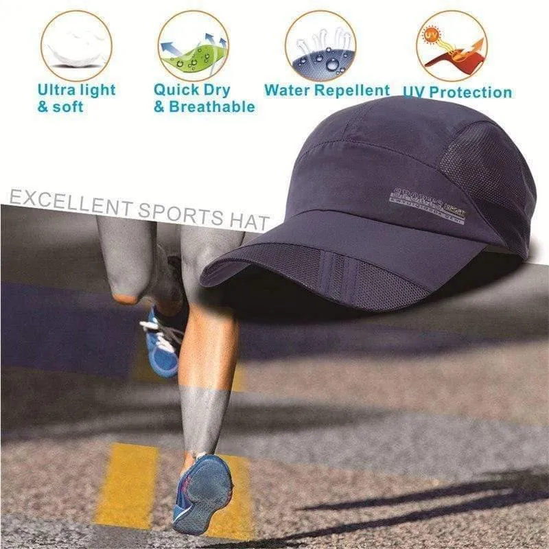Sportmütze, leichte, atmungsaktive, weiche Outdoor-Laufmütze, wasserdichte Kopfbedeckung