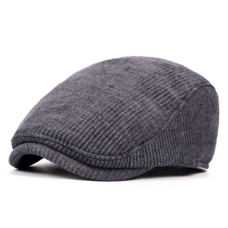 Gestreifte Cabbie Flatcap-Herbst-Winter-Zeitungsjunge-Kappen der Qualitäts-Retro Hut-erwachsenen Männer