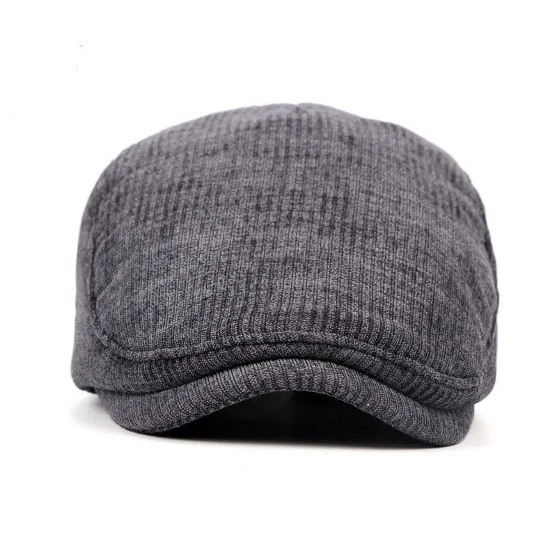 Gestreifte Cabbie Flatcap-Herbst-Winter-Zeitungsjunge-Kappen der Qualitäts-Retro Hut-erwachsenen Männer