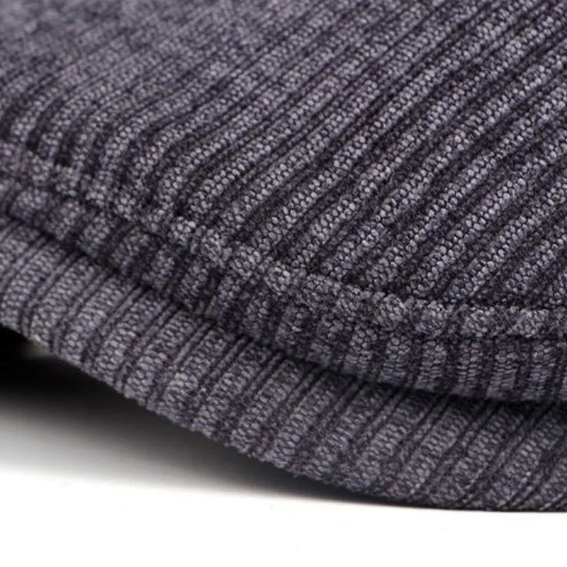 Gestreifte Cabbie Flatcap-Herbst-Winter-Zeitungsjunge-Kappen der Qualitäts-Retro Hut-erwachsenen Männer
