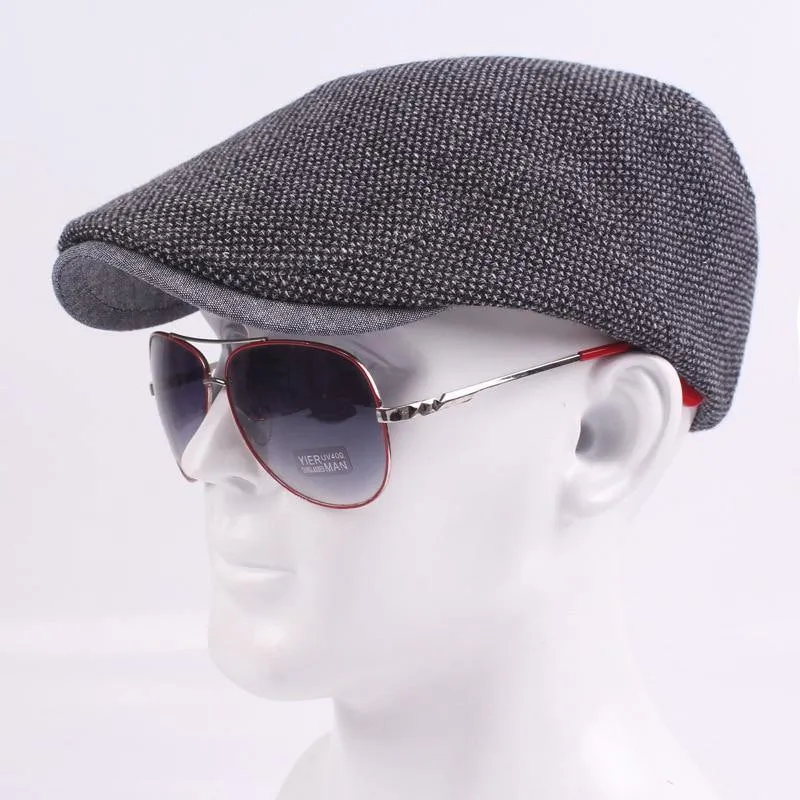 Männer Dunkelgrau Frauen Weiche Baskenmütze Schiebermütze Fahrer Retro Vintage Weiche Casual Baker Newsboy Caps