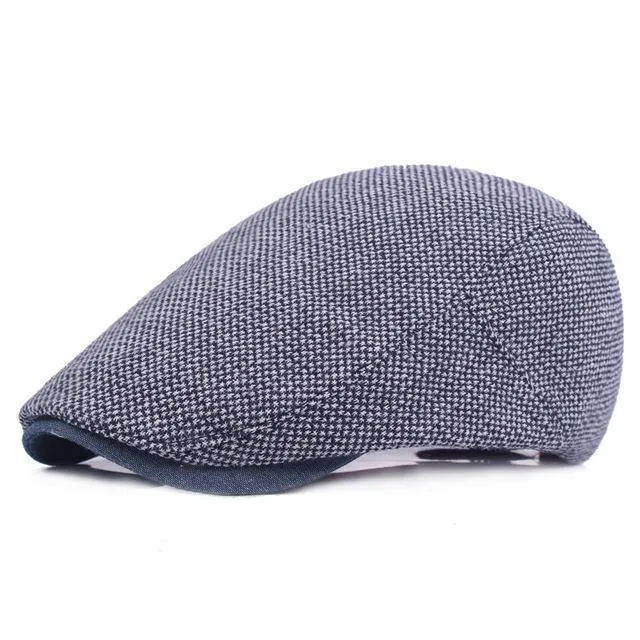 Männer Dunkelgrau Frauen Weiche Baskenmütze Schiebermütze Fahrer Retro Vintage Weiche Casual Baker Newsboy Caps