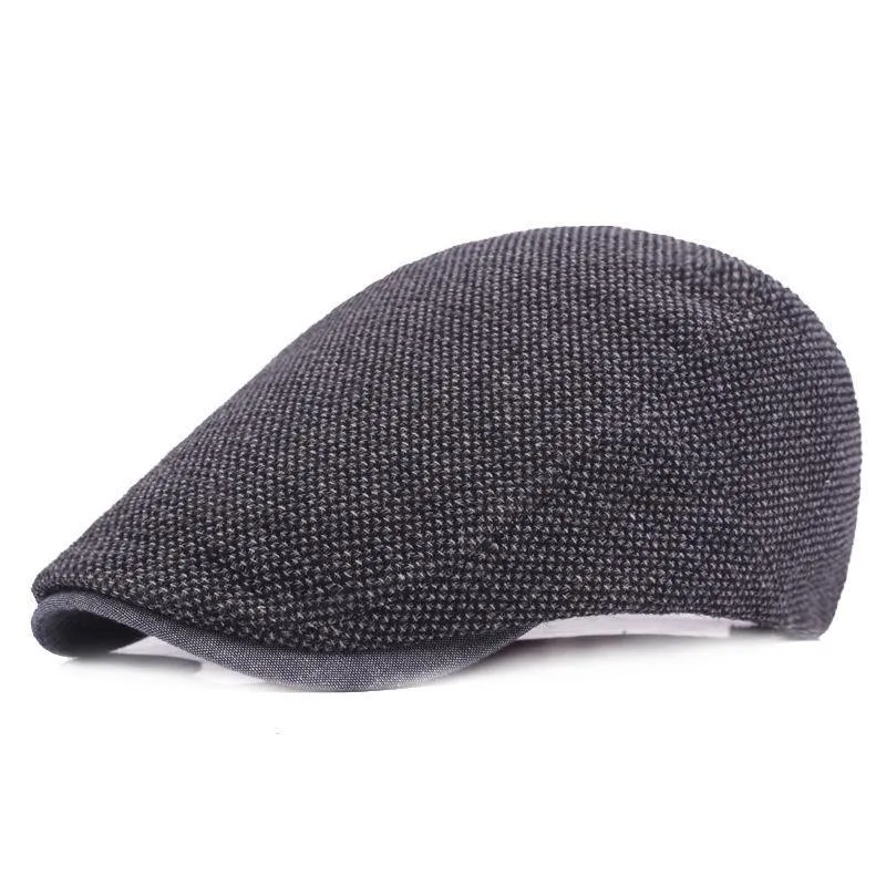 Männer Dunkelgrau Frauen Weiche Baskenmütze Schiebermütze Fahrer Retro Vintage Weiche Casual Baker Newsboy Caps