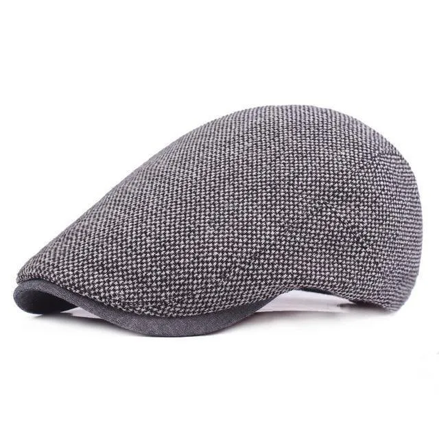 Männer Dunkelgrau Frauen Weiche Baskenmütze Schiebermütze Fahrer Retro Vintage Weiche Casual Baker Newsboy Caps