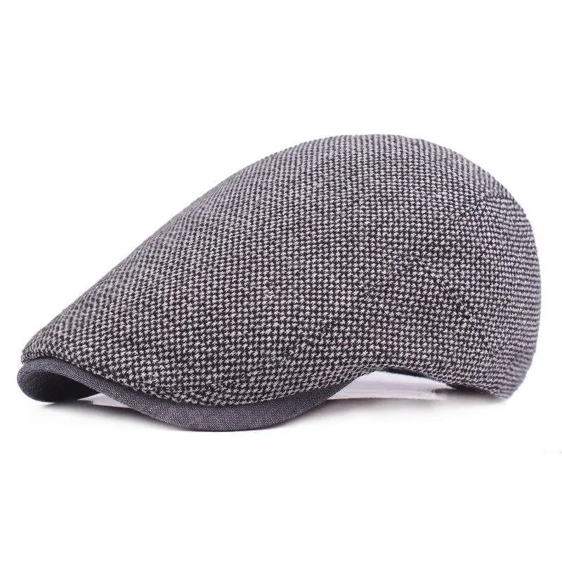 Männer Dunkelgrau Frauen Weiche Baskenmütze Schiebermütze Fahrer Retro Vintage Weiche Casual Baker Newsboy Caps