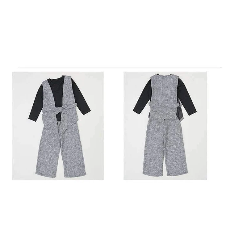 Teenager-Mädchen Kleidung Set Kids Trainingsanzug für Mädchen Mode Anzug Schuluniform Plaid Mädchen Kleidung Frühling 3pcs Kinderkleidung