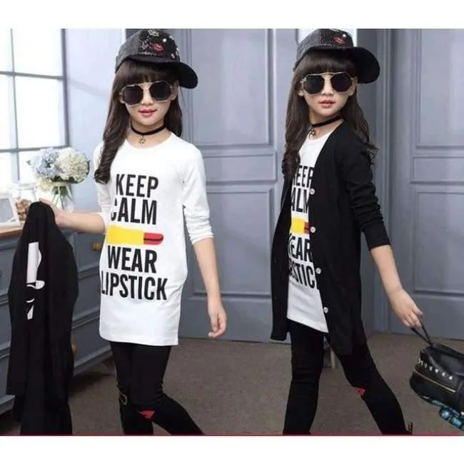 Kinder Mädchen Kleidung Sets Herbst Teenager Mädchen Sport Anzug Schule Kinder Kleidung Trainingsanzug langen Mantel Leggings 3pcs Mädchen Kleidung