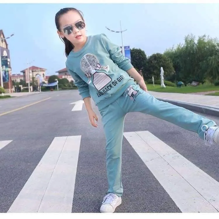 Mädchen Kleidung Sets Cartoon Mädchen Sport Anzug Teenager Mädchen Kleidung Schule Kinder Kleidung Set 3-13 Jahre Kinder Kleidung Trainingsanzug
