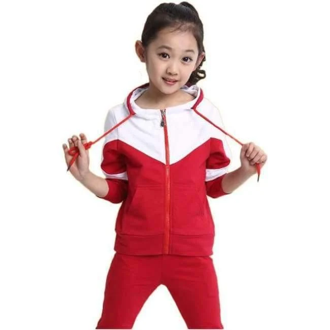 Mädchen Kleidung Sets Reißverschluss Mantel + Hosen Sport Anzug Für Jugendliche Spleißen Mädchen Schuluniform Kinder Trainingsanzug 10 12 Jahre