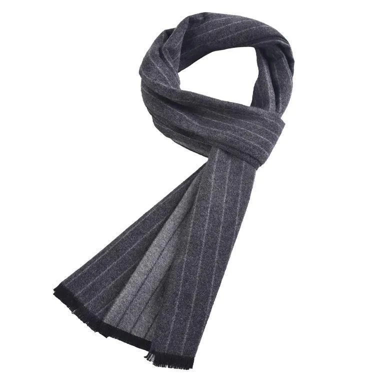 Schal Herren Luxus gestreift Business Warm Cashmere Schal Soft Tassel ethnischen Schal Wrap Winter Schal