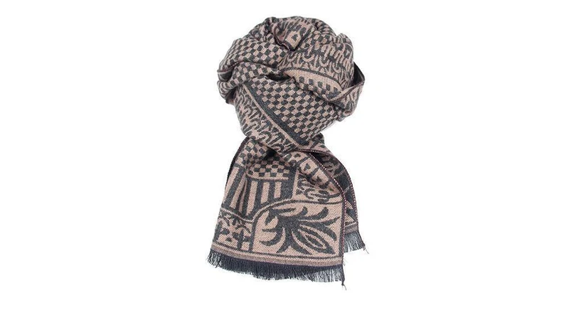Winter-Schal-Mann-Chic-Wolle-Plaid-gestrickter Schal-Luxuskaschmir-warme Winter-Schal-Mann arbeiten aus