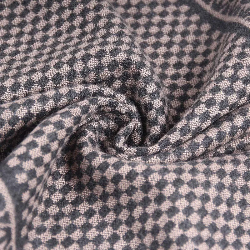 Winter-Schal-Mann-Chic-Wolle-Plaid-gestrickter Schal-Luxuskaschmir-warme Winter-Schal-Mann arbeiten aus