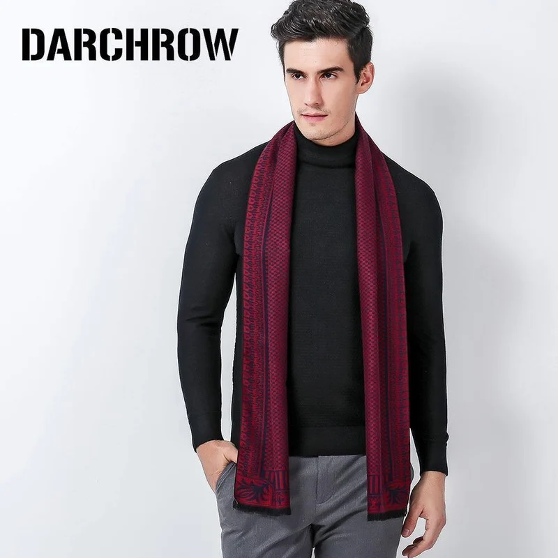 Winter-Schal-Mann-Chic-Wolle-Plaid-gestrickter Schal-Luxuskaschmir-warme Winter-Schal-Mann arbeiten aus