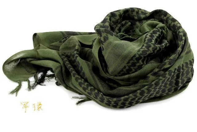 Schals Herren Winter Military Keffiyeh Windproof Schal Hijab Shemagh Tactical Desert Square Wargame