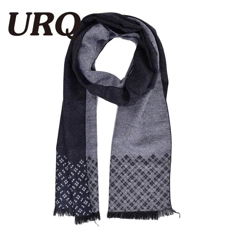 Man Checked Winter Scarves Fashion Style Long Kaschmirschal Soft Warm Wraps Casual Style