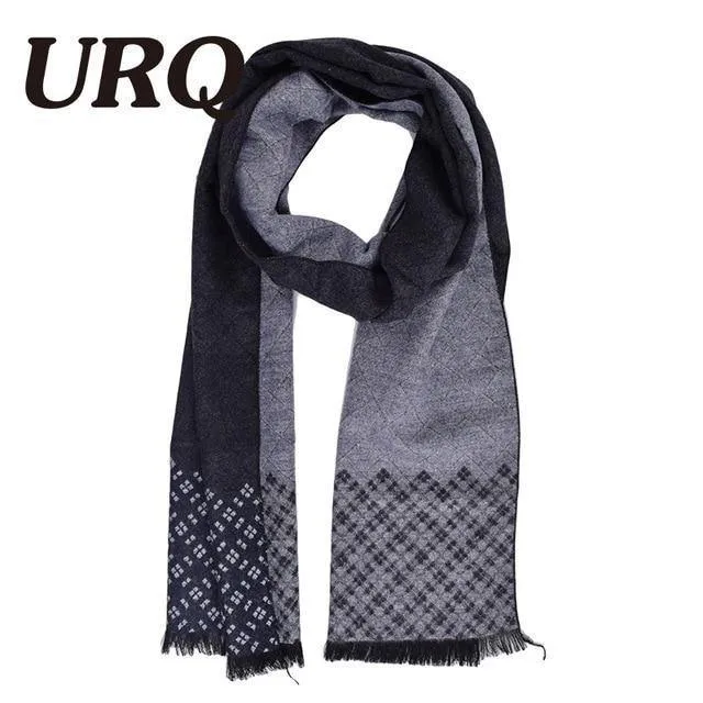 Man Checked Winter Scarves Fashion Style Long Kaschmirschal Soft Warm Wraps Casual Style