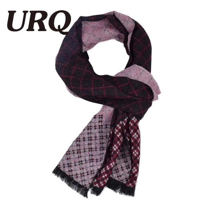 Man Checked Winter Scarves Fashion Style Long Kaschmirschal Soft Warm Wraps Casual Style