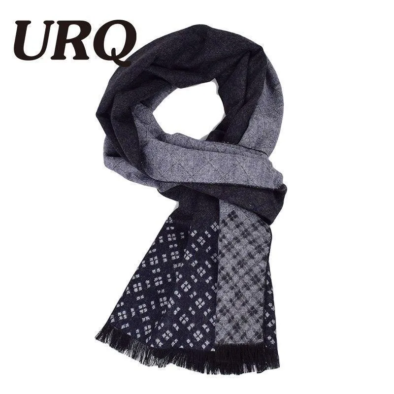 Man Checked Winter Scarves Fashion Style Long Kaschmirschal Soft Warm Wraps Casual Style