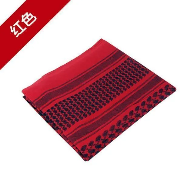 Baumwolle verdicken Multifunktions taktische Schal Mann Arabisch Keffiyeh Wrap Bandana Palästina Military Schals