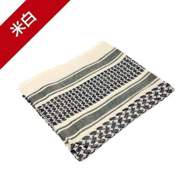 Baumwolle verdicken Multifunktions taktische Schal Mann Arabisch Keffiyeh Wrap Bandana Palästina Military Schals