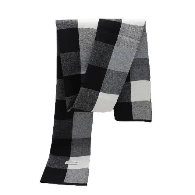 Männer Winter Baumwolle Schal Luxus Marke Design Schals Mode Designer Dicke Wraps Männer business