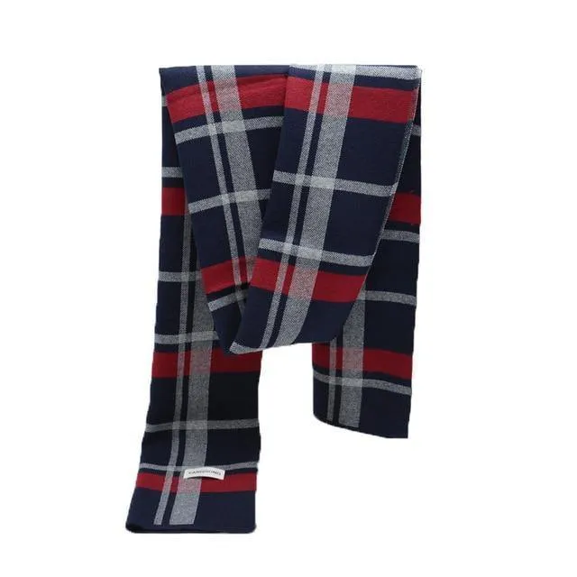 Männer Winter Baumwolle Schal Luxus Marke Design Schals Mode Designer Dicke Wraps Männer business