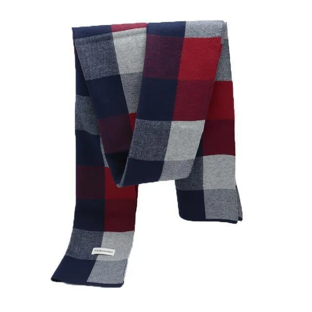 Männer Winter Baumwolle Schal Luxus Marke Design Schals Mode Designer Dicke Wraps Männer business
