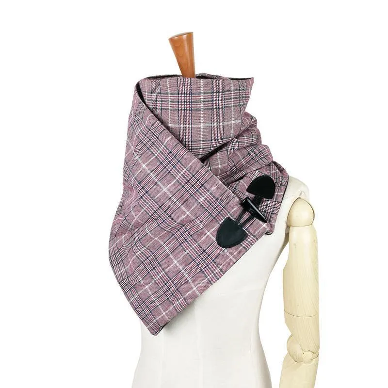 Wolle Winter Damen Herren Schal Mode Schal Halstuch Schals Wickelschal Unisex Schal Horn Knebelverschluss