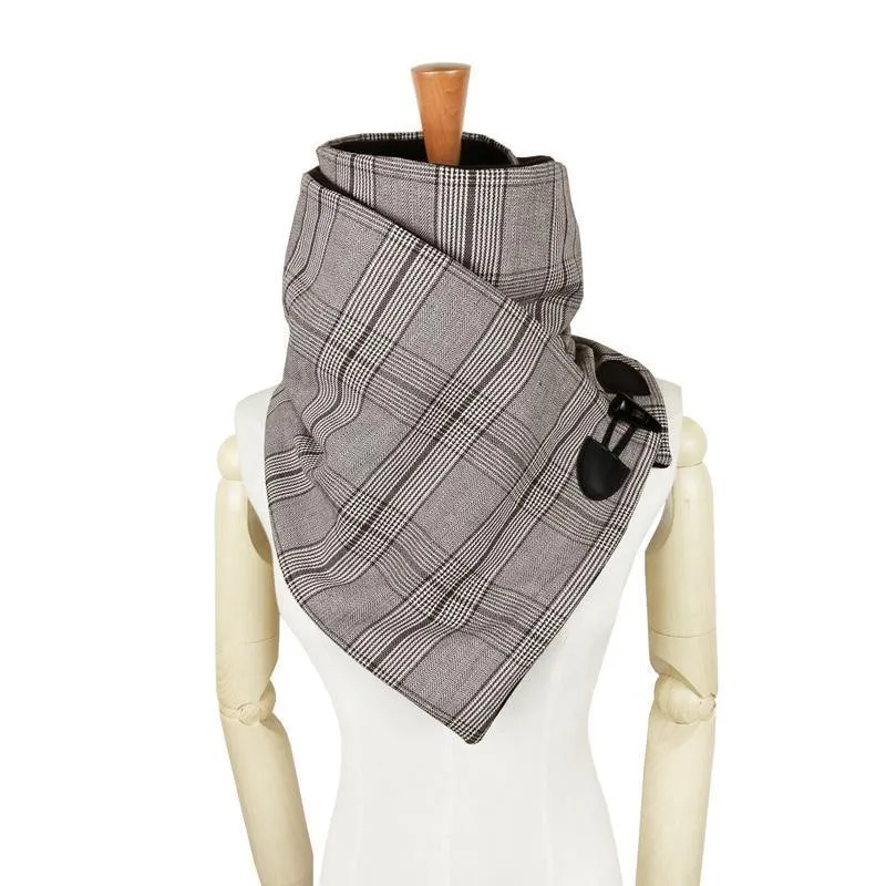 Wolle Winter Damen Herren Schal Mode Schal Halstuch Schals Wickelschal Unisex Schal Horn Knebelverschluss