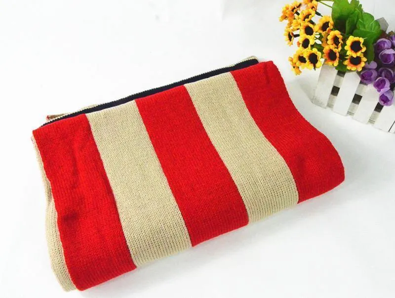 Männer Mode Frauen Sterne Baumwolle Lange Schal Winter Dicke Gestrickte US Flagge Schals Charme Chevron