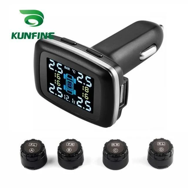 Reifendrucküberwachungssystem, Zigarettenanzünder, digitales LCD-Display, automatische Sicherheitsalarmsysteme, Reifendruck