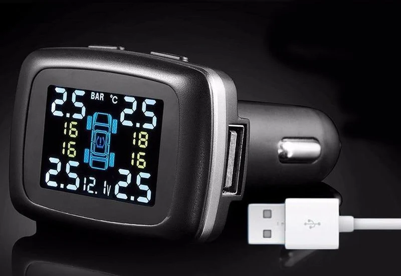Reifendrucküberwachungssystem, Zigarettenanzünder, digitales LCD-Display, automatische Sicherheitsalarmsysteme, Reifendruck