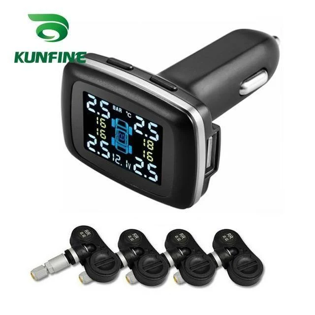 Reifendrucküberwachungssystem, Zigarettenanzünder, digitales LCD-Display, automatische Sicherheitsalarmsysteme, Reifendruck