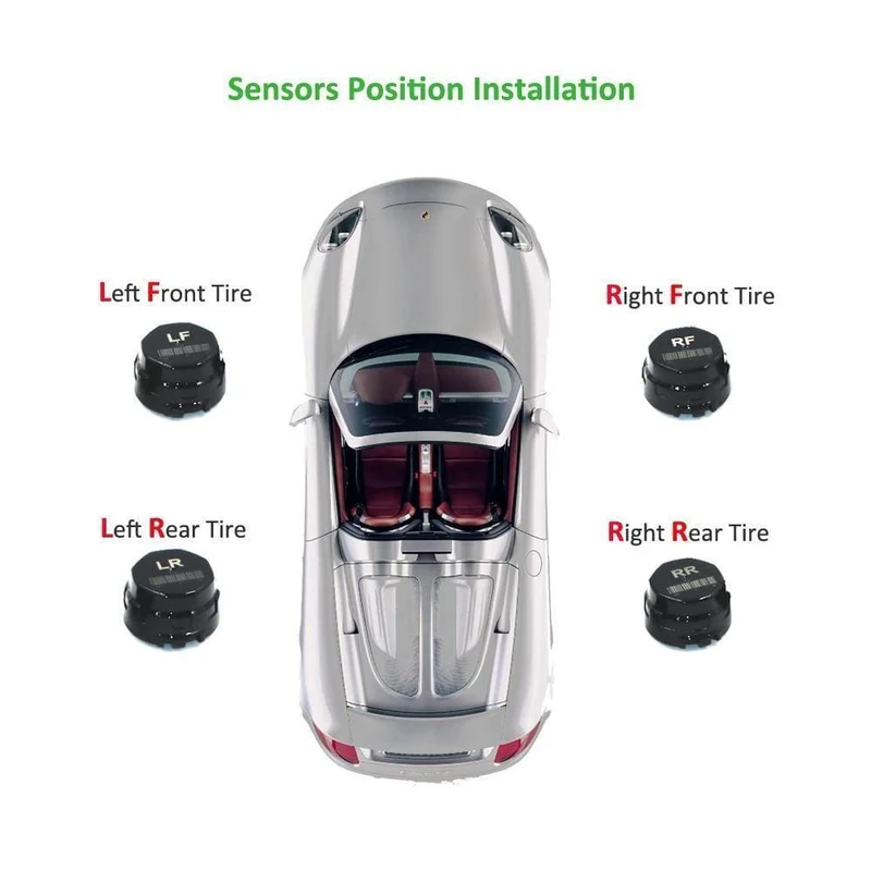 S600 Solar TPMS Reifendruckkontrollsystem Auto Windschutzscheibe Drahtloser Reifendruckalarm Externer/interner Sensor