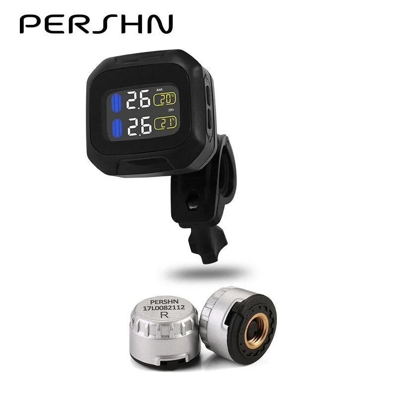 M3 Drahtloses TPMS-Reifendrucküberwachungssystem für Motorräder TPMS-Reifendrucksensor für Motorräder Universelle externe 2-Sensoren