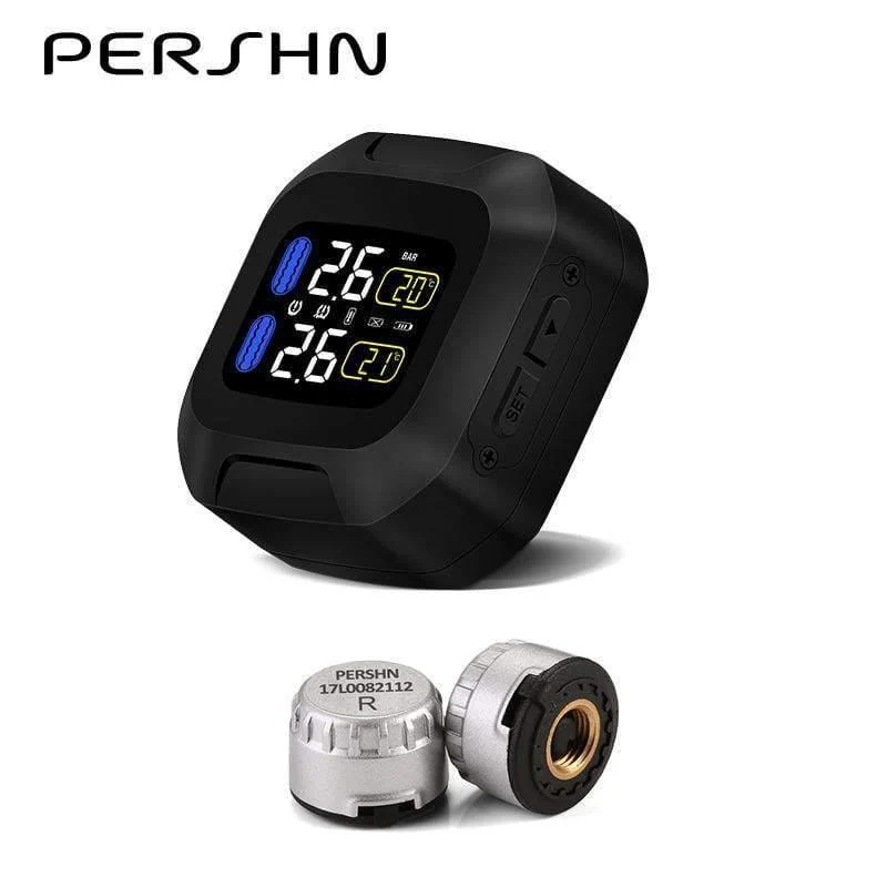 M3 Drahtloses TPMS-Reifendrucküberwachungssystem für Motorräder TPMS-Reifendrucksensor für Motorräder Universelle externe 2-Sensoren