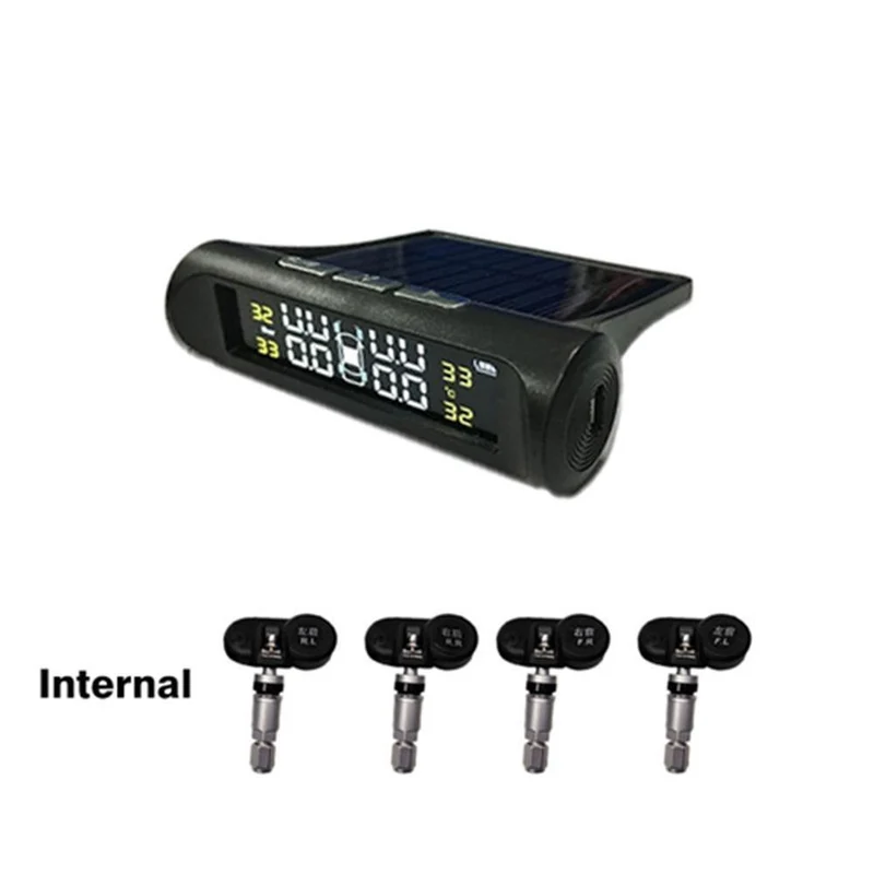 Reifendrucksensor-Alarmüberwachungssystem Interner / externer Reifentemperatursensor Drahtloser Drucksensor
