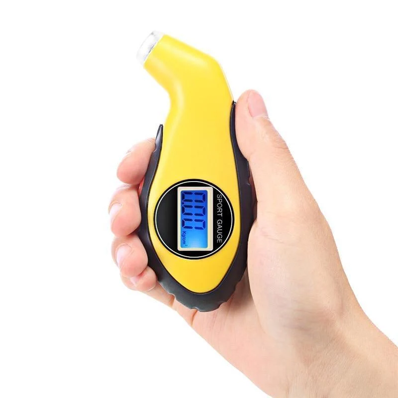 Auto-Auto-Messgerät-Tester, Diagnosetool für Fahrsicherheit, Reifendruckmessgerät, Manometer, Barometer, Tester, digitaler LCD-Reifen