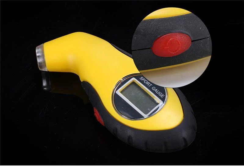 Auto-Auto-Messgerät-Tester, Diagnosetool für Fahrsicherheit, Reifendruckmessgerät, Manometer, Barometer, Tester, digitaler LCD-Reifen