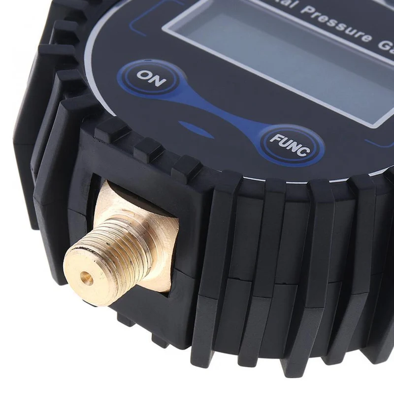 Elektronisches digitales Reifen-Reifendruck-Messgerät 0-230PSI Night Vision Metal Connector für Motorrad-Auto-Fahrrad-LKW-Reifen