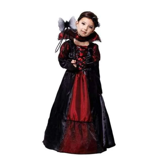 Gothic Anime Vampir Kostüm für Kinder Kostüme Halloween Karneval Kostüme für Kinder Party Cosplay Mädchen Hexe