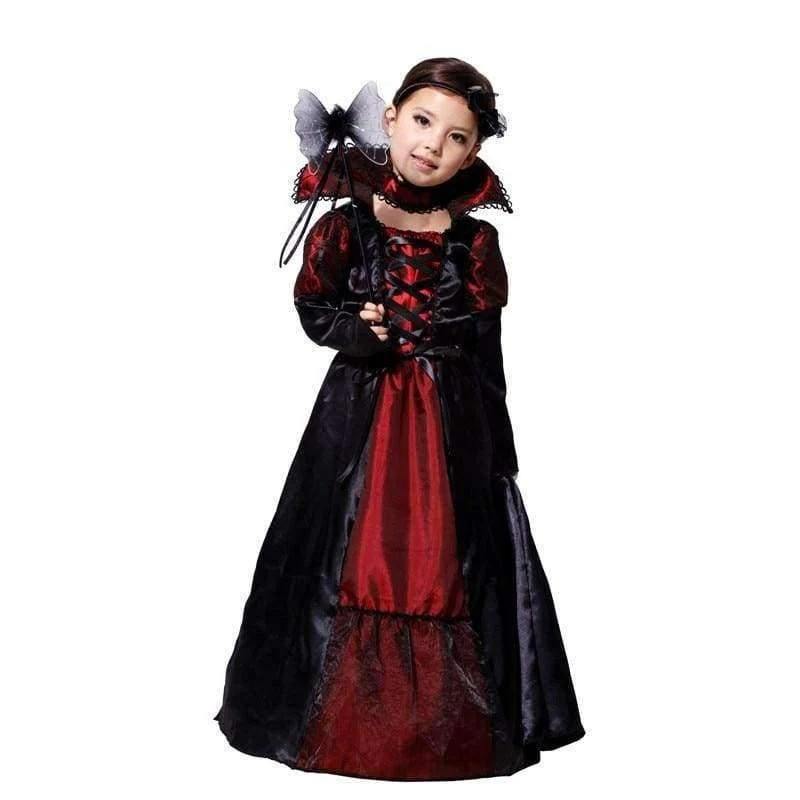 Gothic Anime Vampir Kostüm für Kinder Kostüme Halloween Karneval Kostüme für Kinder Party Cosplay Mädchen Hexe