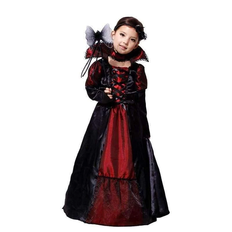 Gothic Anime Vampir Kostüm für Kinder Kostüme Halloween Karneval Kostüme für Kinder Party Cosplay Mädchen Hexe